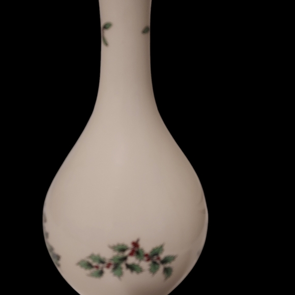 Vintage Porcelain Spode Christmas Tree Bud Vase Made in England Porcelain 8" - Picture 2 of 9